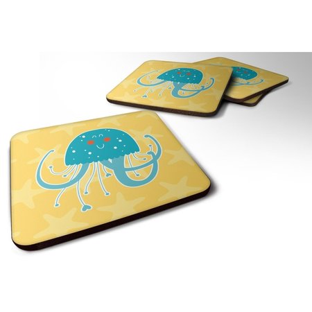CAROLINES TREASURES Jellyfish Foam Coasters - Set of 4 BB6767FC